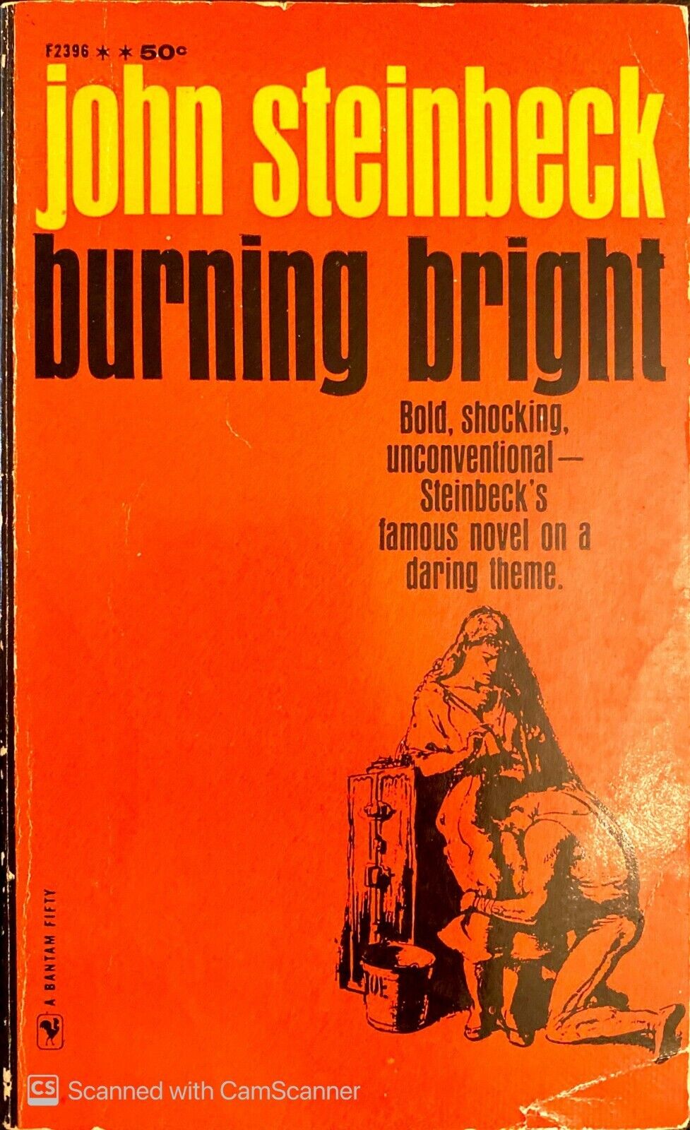 Burning Bright by John Steinbeck 1962 Bantam F2396 Paperback