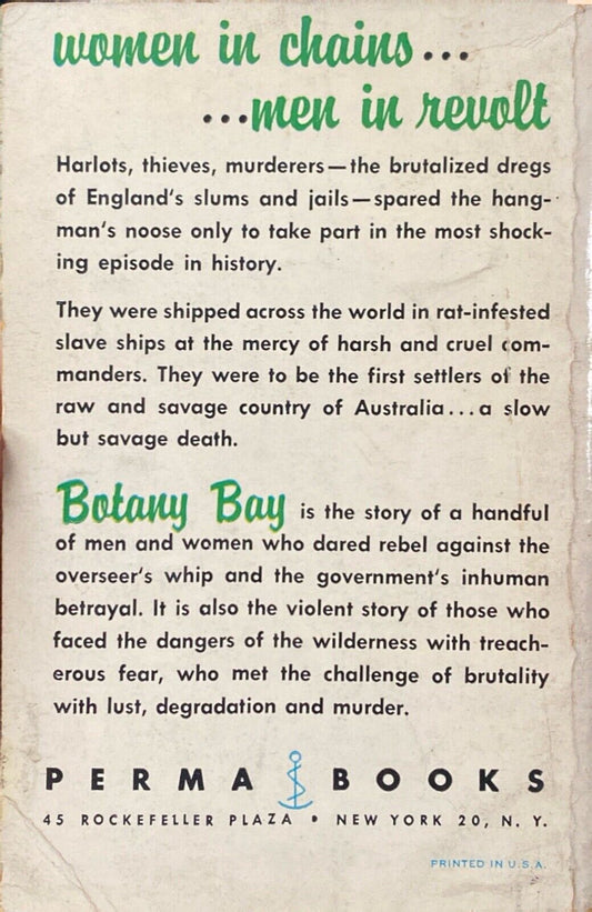 Botany Bay by Charles Nordhoff & James N. Hall 1955 Perma Books M-4001 Paperback