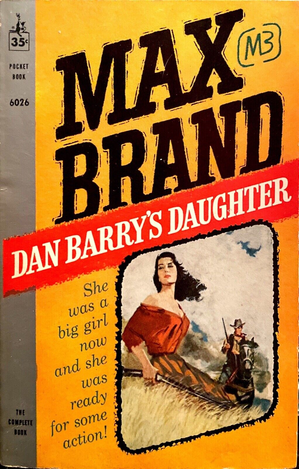 Dan Barry's Daughter by Max Brand 1960 Pocket 6026 Paperback