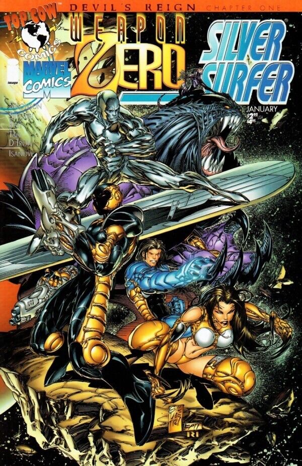 Image Marvel Comics Weapon Zero/Silver Surfer #1 Modern Age 1996 Variant