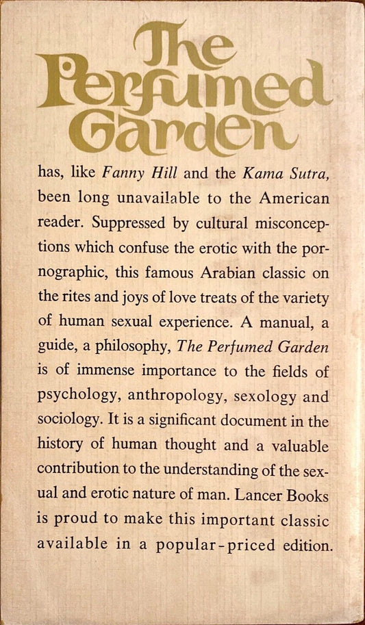 The Perfumed Garden of the Sheikh Nefzaoui: A Manual of Arabian Erotology 1964