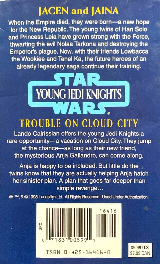 Star Wars: Young Jedi Knights - Trouble on Cloud City by Anderson & Moesta