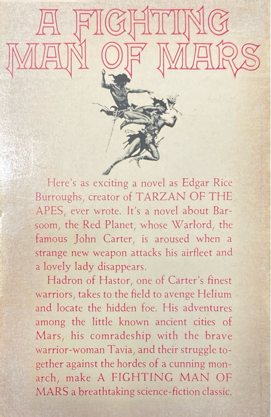 A Fighting Man of Mars by Edgar Rice Burroughs Ace F-190 Paperback