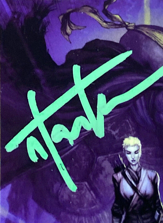 TMNT Teenage Mutant Ninja Turtles Jennika Art Card Signed Tyler Kirkham