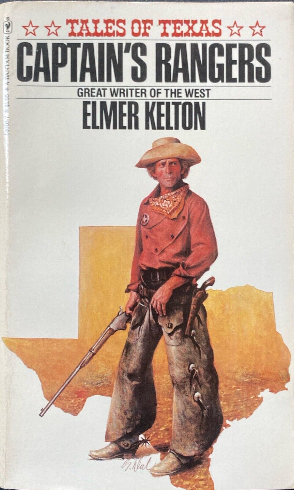Captain's Rangers by Elmore Kelton 1981 Bantam Paperback Tales of Texas