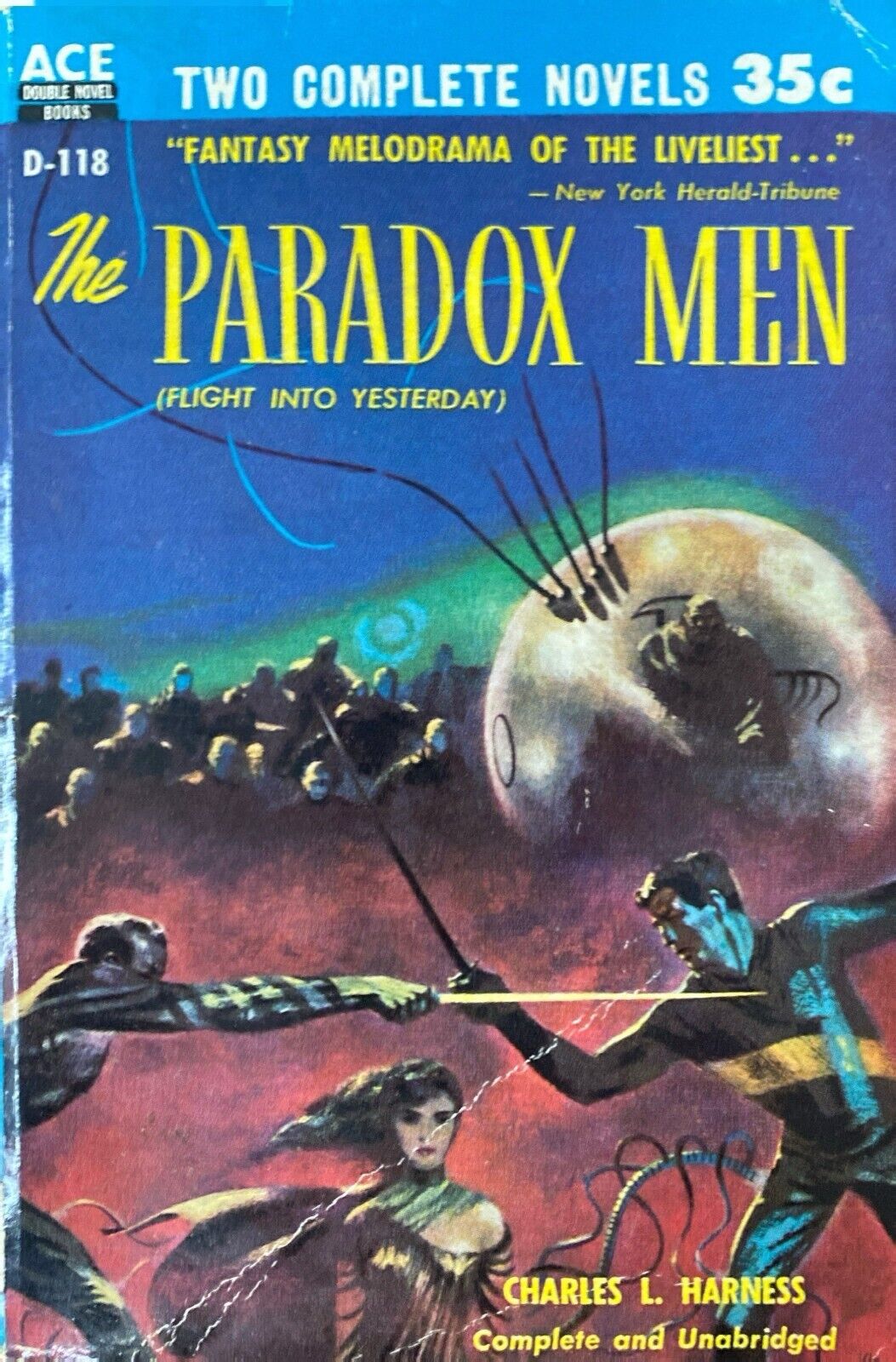 Paradox Men/Dome Around America by Harness/Williamson 1955 Ace Double D-118