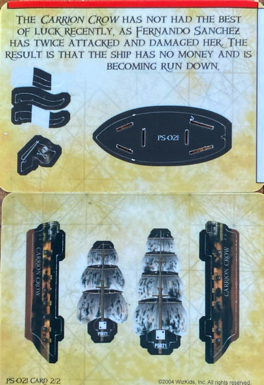 WizKids Pirates CSG of the Spanish Main PS-021 Carrion Crow