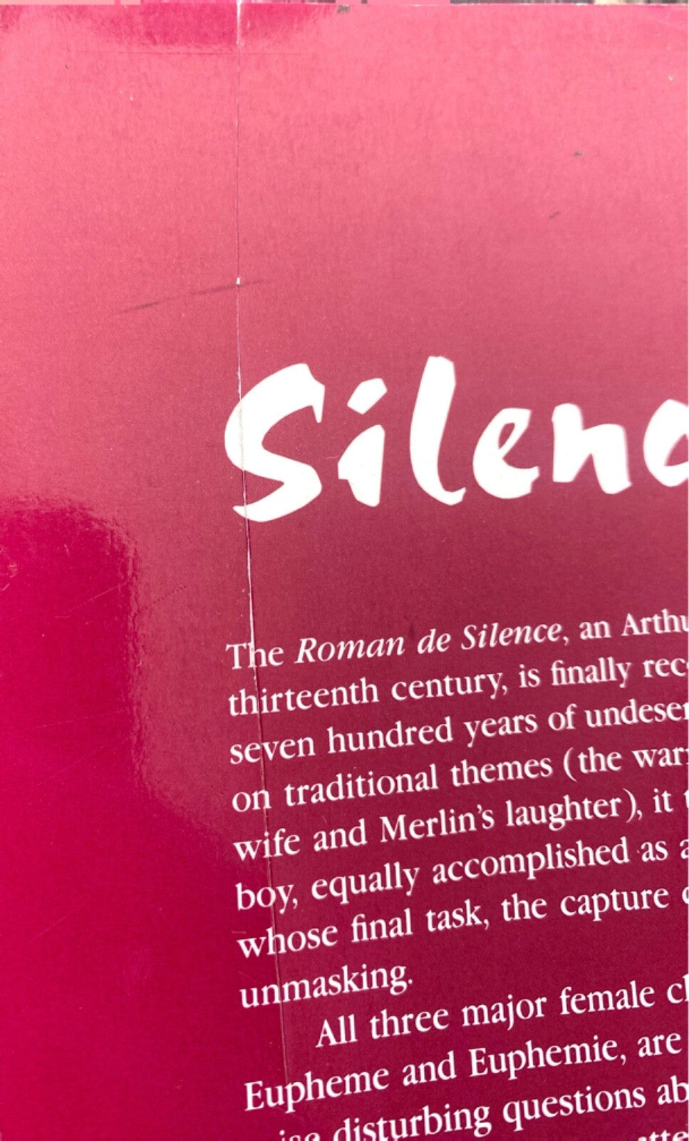 Silence: A Thirteenth Century French Romance translated by Sarah Roche-Mahdi TPB