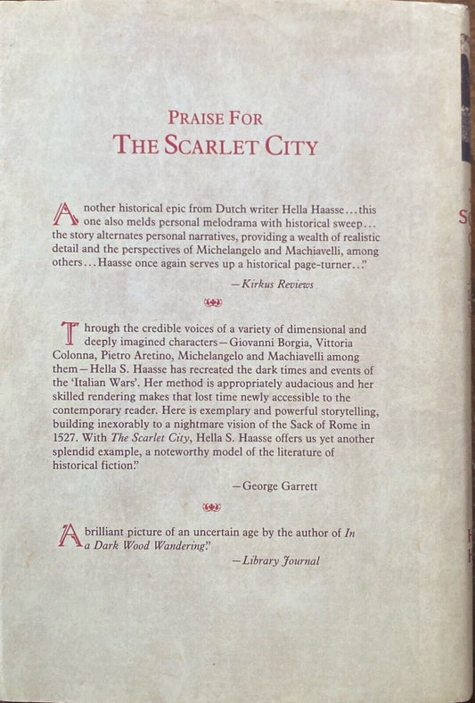 The Scarlet City by Hella S. Haase 1990 Academy Chicago Hardcover
