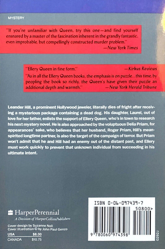 The Origin of Evil by Ellery Queen 1992 Harper Perennial Paperback
