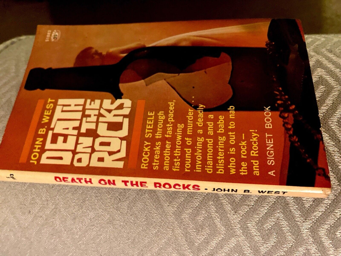 Death on the Rocks by John B. West 1961 Signet S1883 Paperback First Print