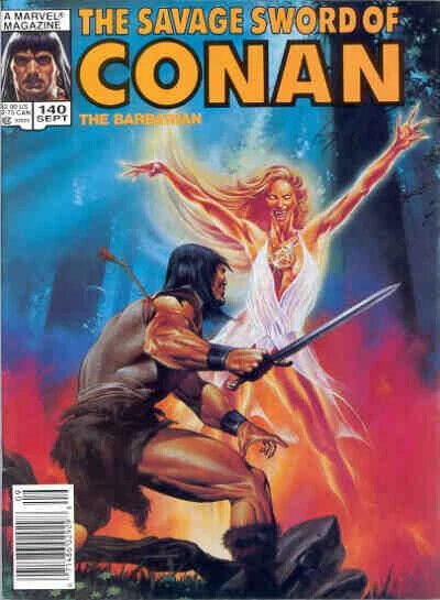 Marvel Magazine Savage Sword of Conan #140 Copper Age 1987