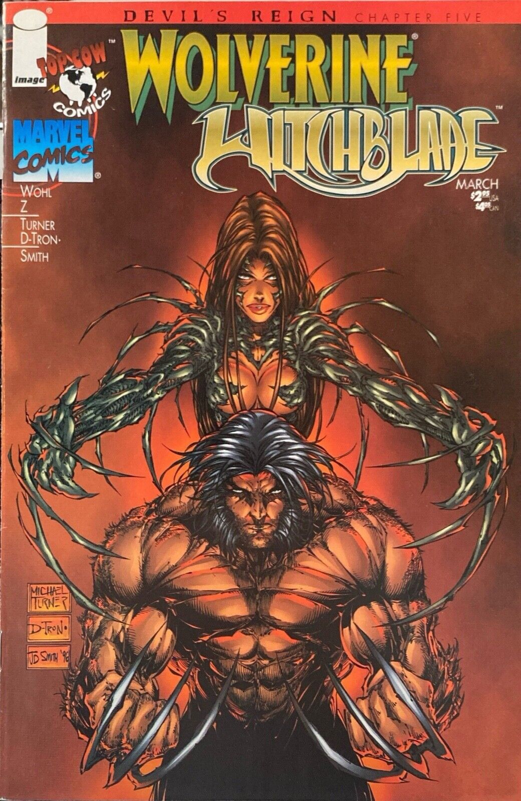 Image Marvel Comics Wolverine/Witchblade #1 Modern Age 1997