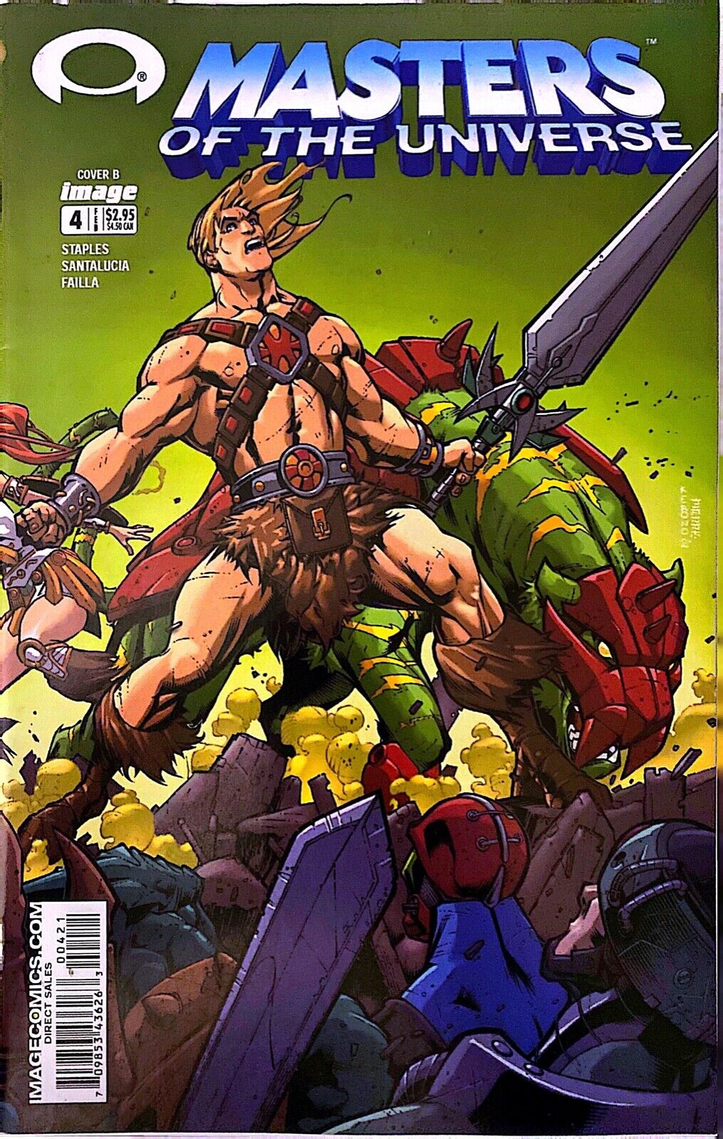 Image Comics Masters of the Universe #4 Modern Age 2003 Cover B He-Man