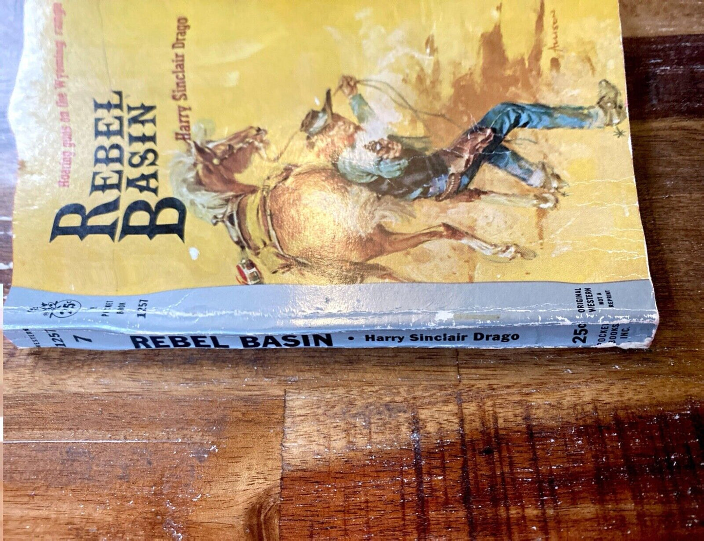 Rebel Basin by Harry Sinclair Drago 1959 Pocket 1257 Paperback