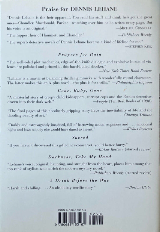 Mystic River by Dennis Lehane 2001 William Morrow Hardcover First