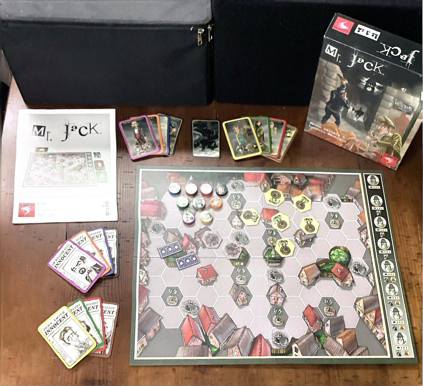 Mr Jack Board Game, Copyright 2007 Swissgames