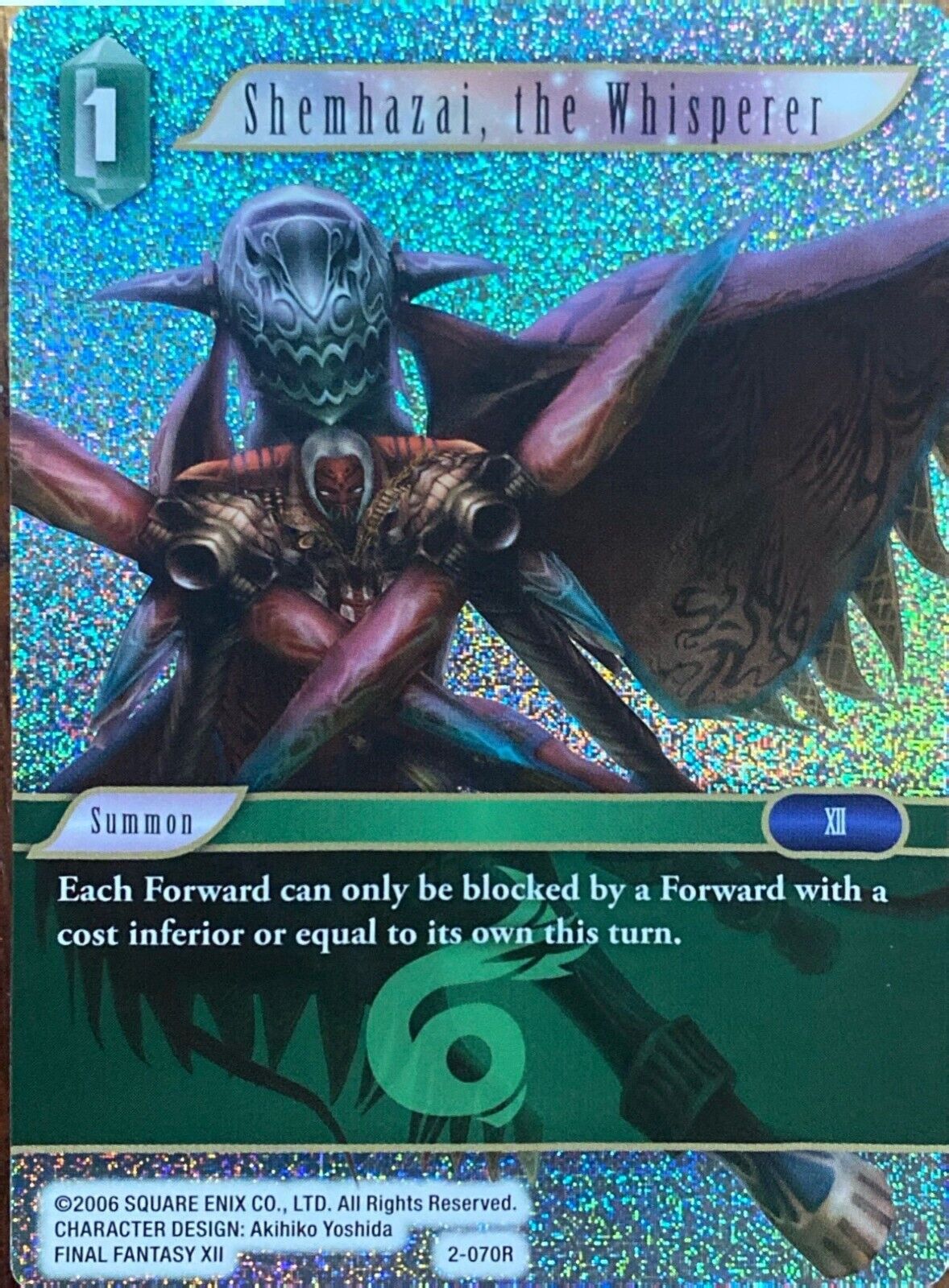 Final Fantasy Trading Card Game TCG Shemhazai, the Whisperer Card #2-070R Foil