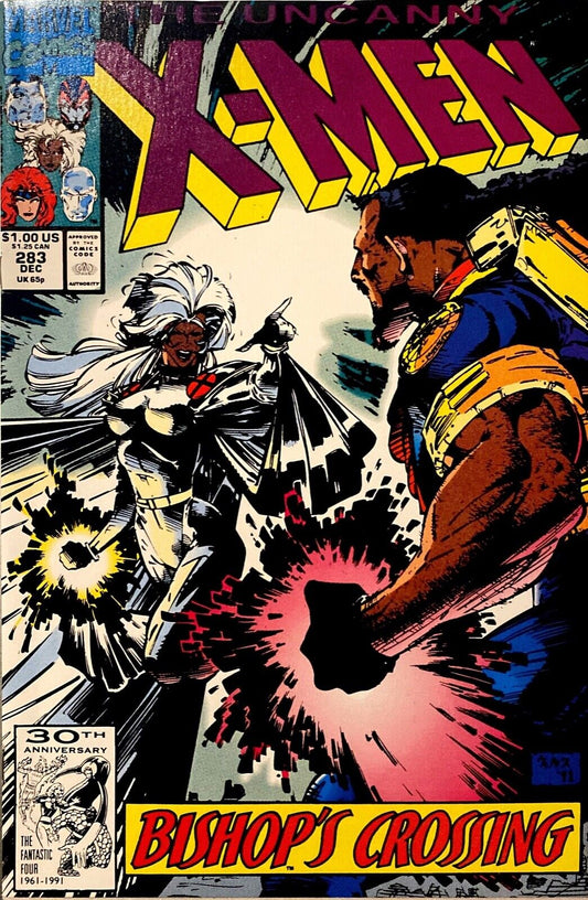 Marvel Comics Uncanny X-Men #283 Copper Age 1991 First Bishop