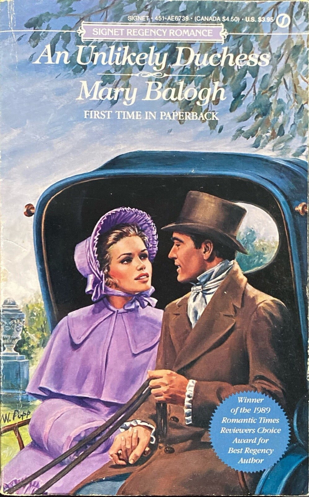 An Unlikely Duchess by Mary Balogh 1990 Signet Regency Romance Paperback