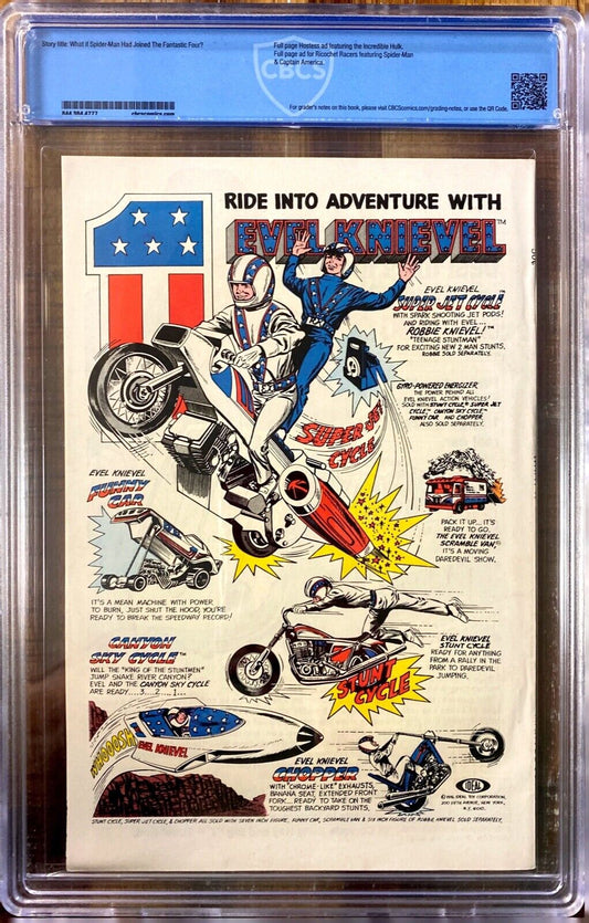 Marvel Comics What If #1 1977 CBCS 9.4 Not CGC Spider-man Fantastic Four