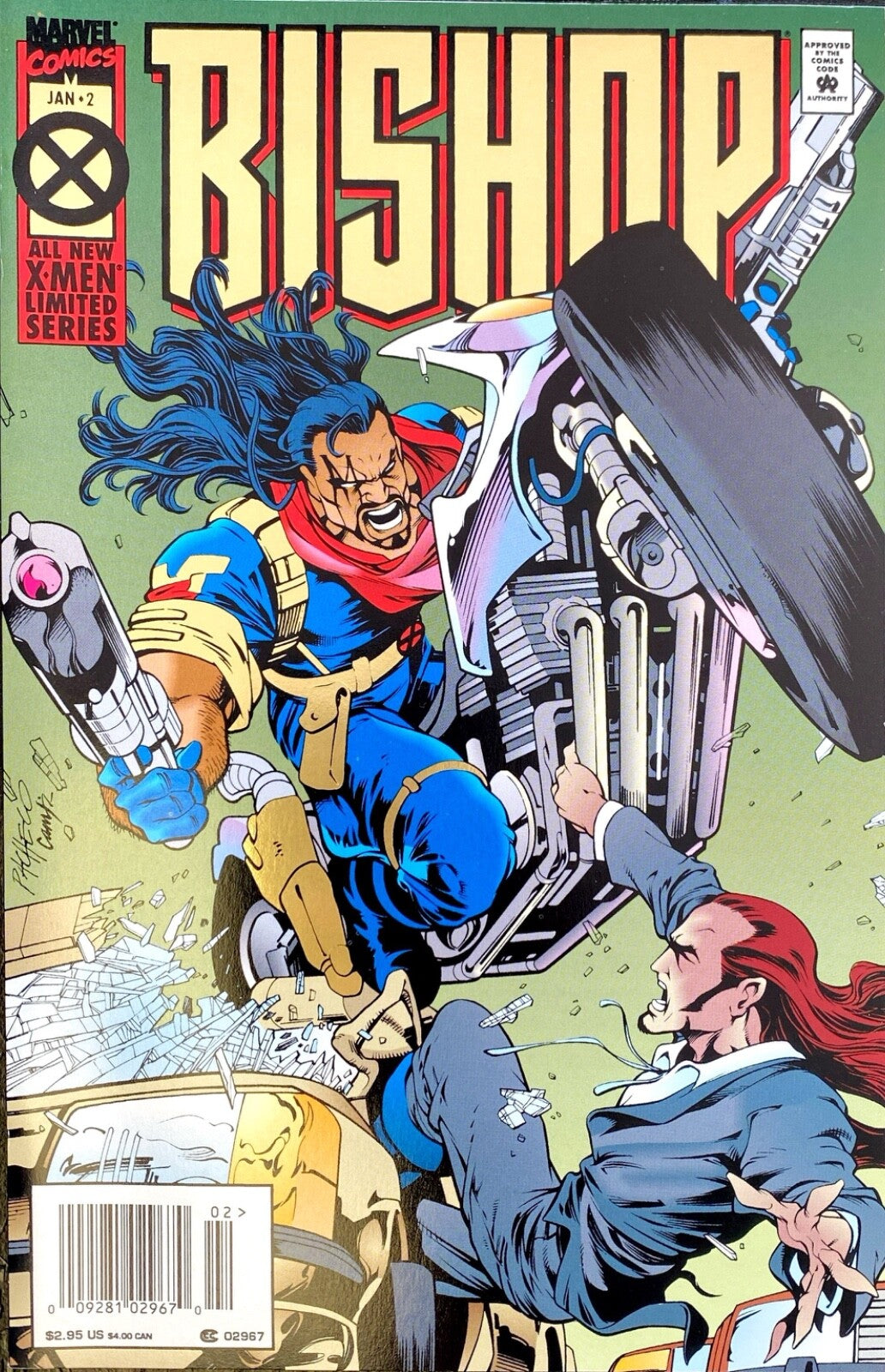 Marvel Comics Bishop #2 Modern Age 1995 Newsstand