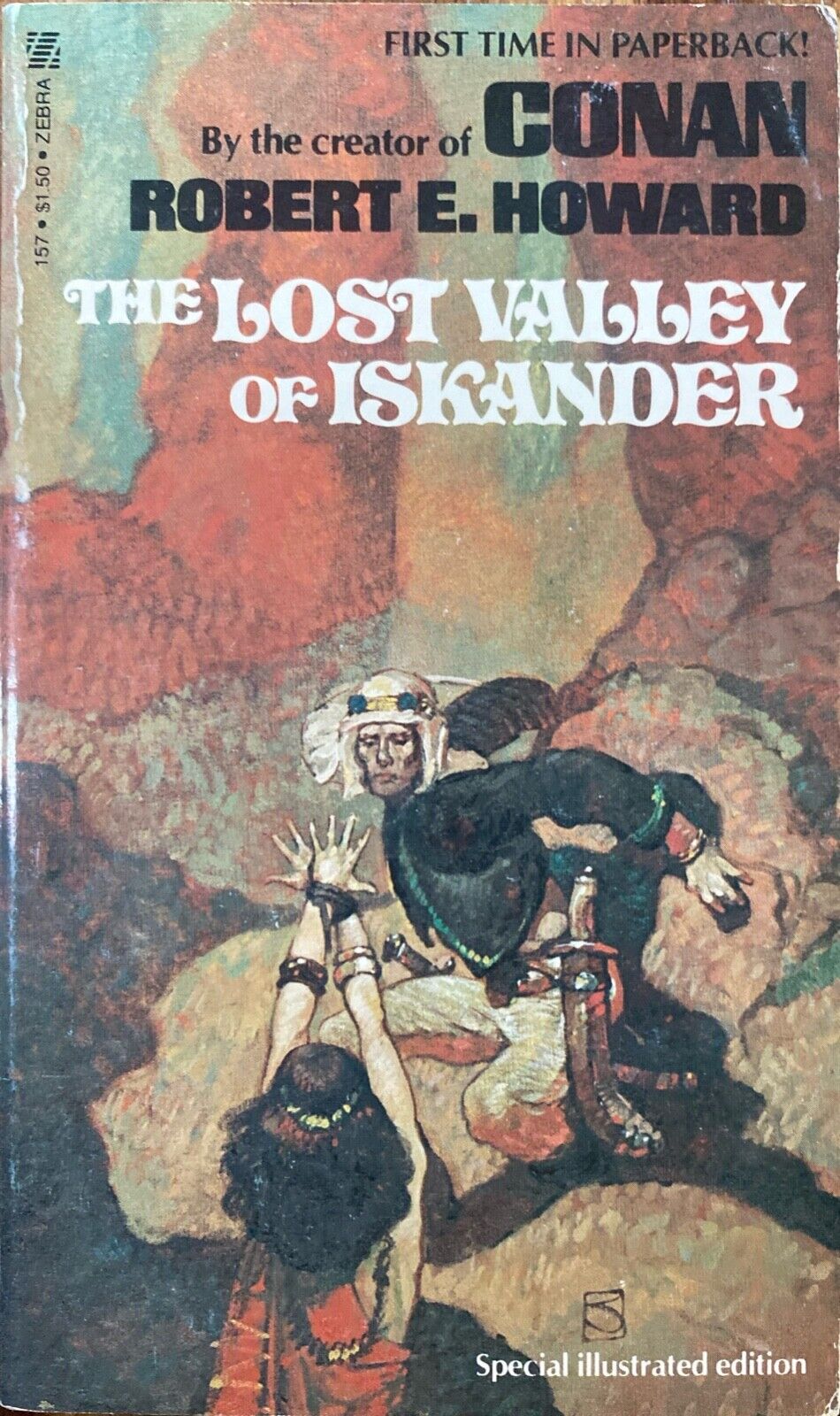The Lost Valley of Iskander by Robert E. Howard 1976 Zebra 157 Paperback