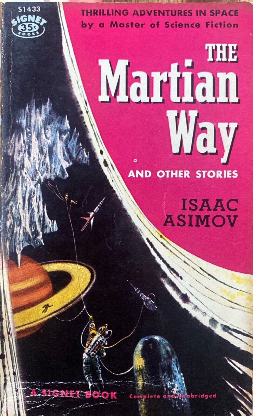 The Martian Way by Isaac Asimov 1957 Signet S1433 Paperback