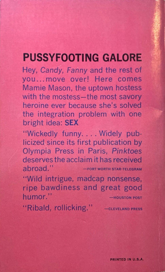 Pinktoes: The Original, Paris Edition by Chester Himes 1966 Dell 6918 Paperback