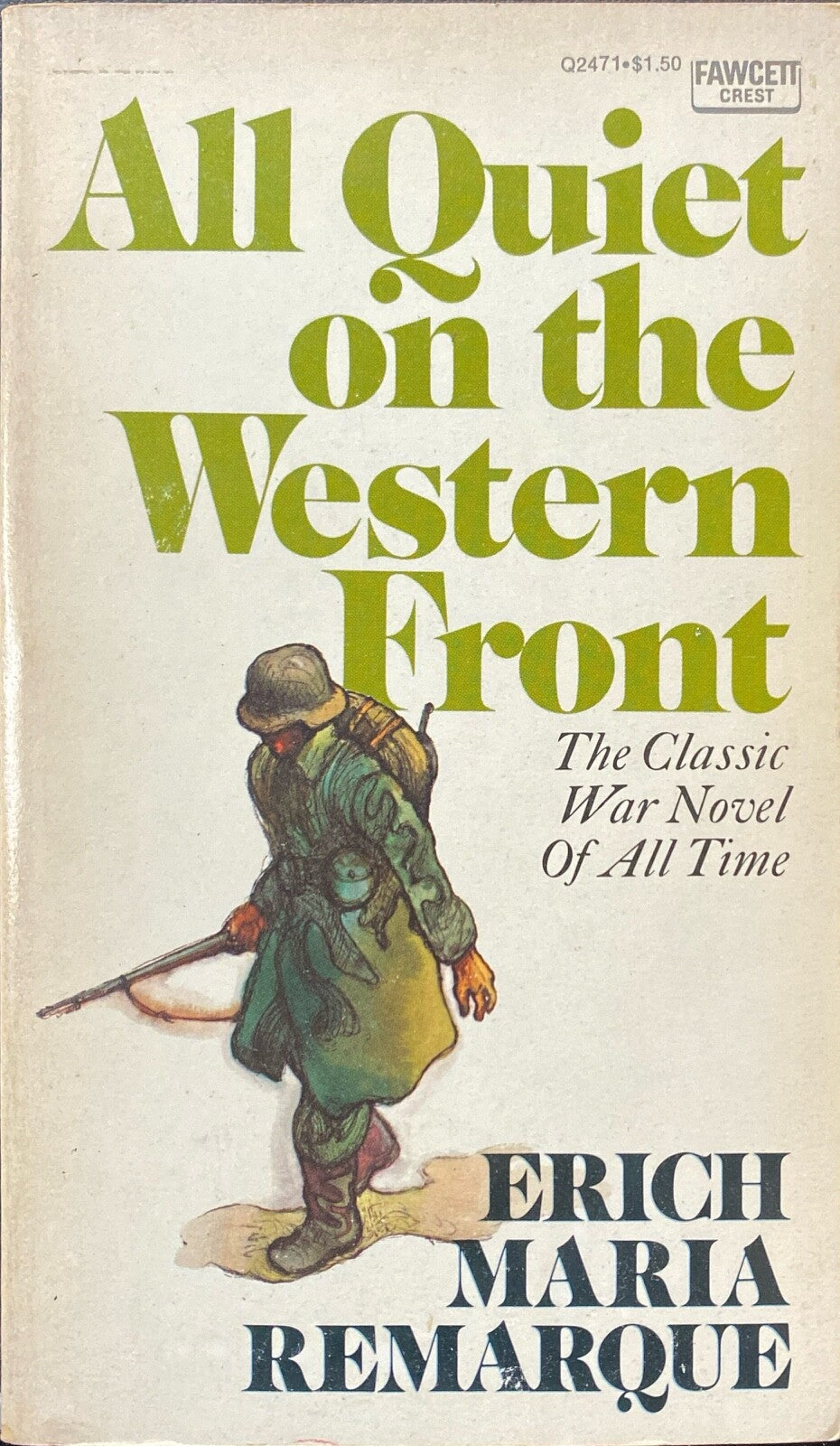 All Quiet on the Western Front by Erich Maria Remarque Fawcett Q2471 Paperback