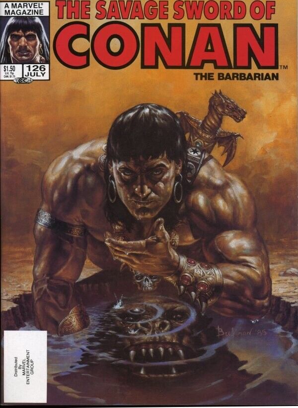 Marvel Magazine Savage Sword of Conan #126 Copper Age 1986
