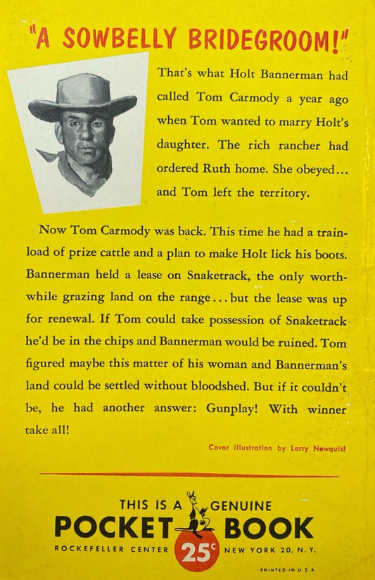 Snaketrack by Frank Bonham 1953 Pocket Books 967 Paperback