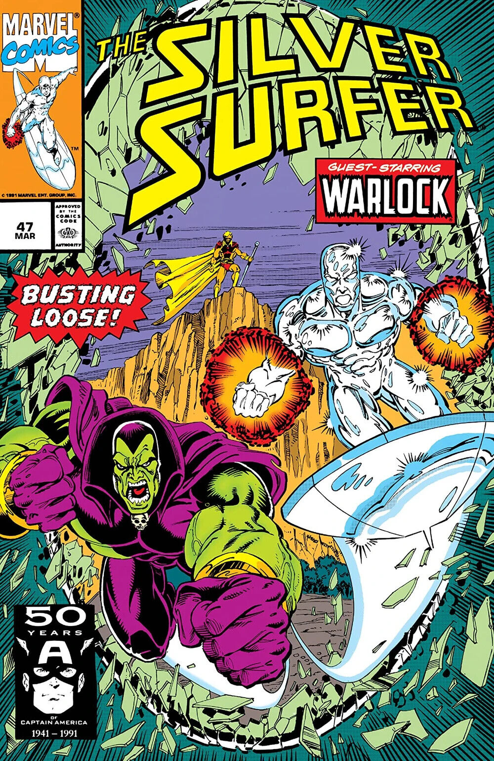 Marvel Comics Silver Surfer #47 Copper Age 1991