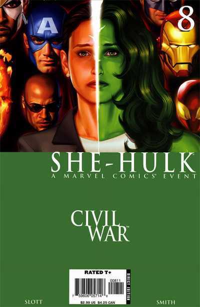 Marvel Comics She-Hulk #8 Modern Age 2006 Civil War