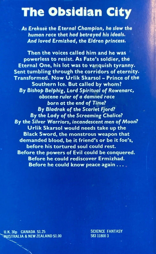 Phoenix in Obsidian by Michael Moorcock 1973 Mayflower Paperback