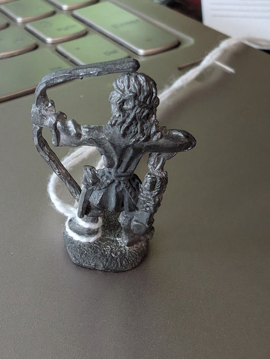 Elf Archer TTRPG Tabletop Pewter Miniature c.1980 Dungeons & Dragons