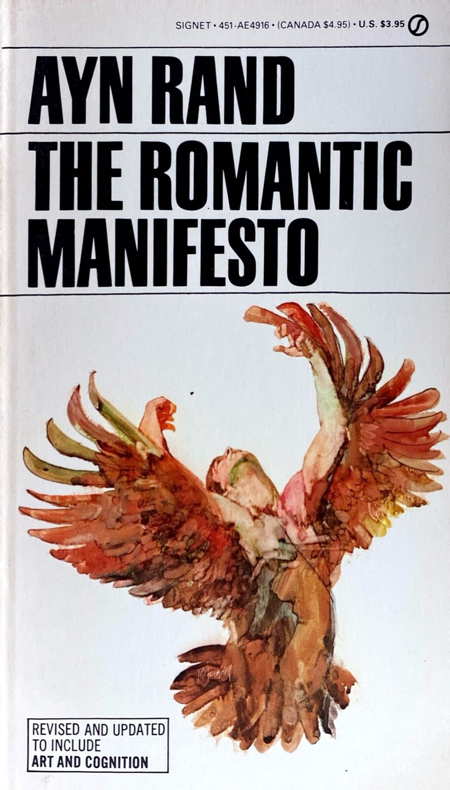 The Romantic Manifesto by Ayn Rand 1975 Signet AE4916 Paperback