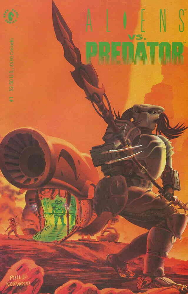 Dark Horse Comics Aliens vs. Predator #1 Copper Age 1990