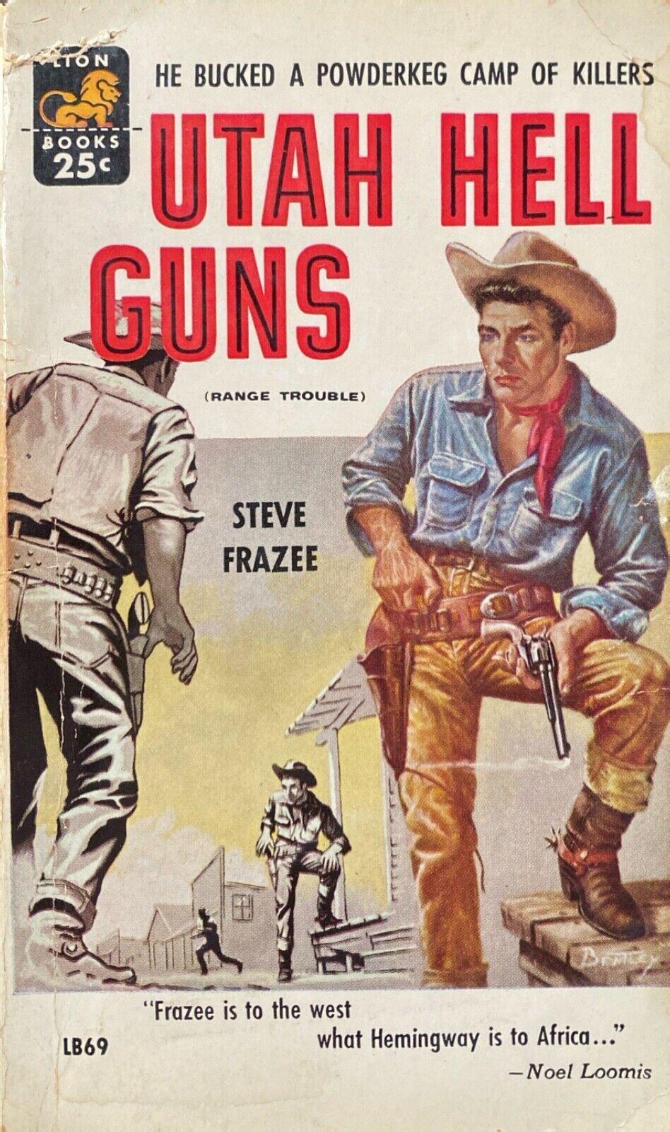 Utah Hell Guns by Steve Frazee 1957 Lion Books LB69 Paperback
