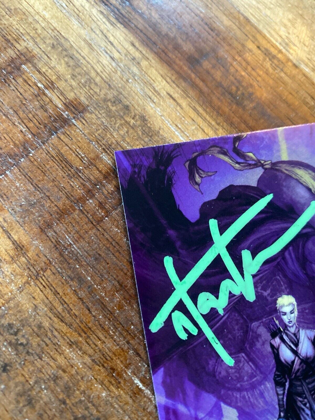 TMNT Teenage Mutant Ninja Turtles Jennika Art Card Signed Tyler Kirkham