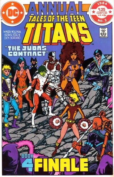 DC Comics Tales of the Teen Titans Annual #3 Copper Age 1984 Judas Contract