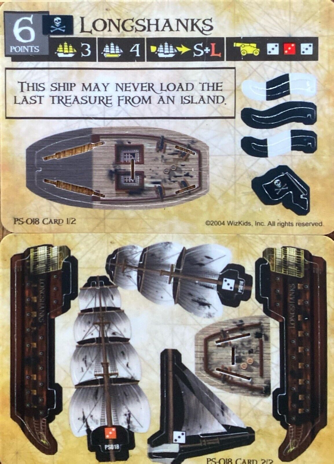 WizKids Pirates CSG of the Spanish Main PS-018 Longshanks