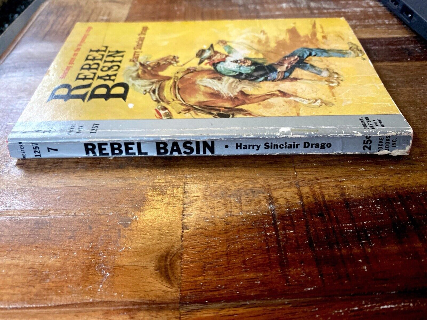 Rebel Basin by Harry Sinclair Drago 1959 Pocket 1257 Paperback