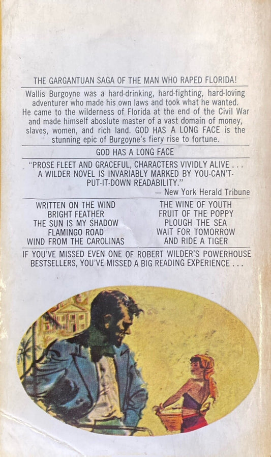 God Has a Long Face by Robert Wilder 1968 Bantam N3820 Paperback