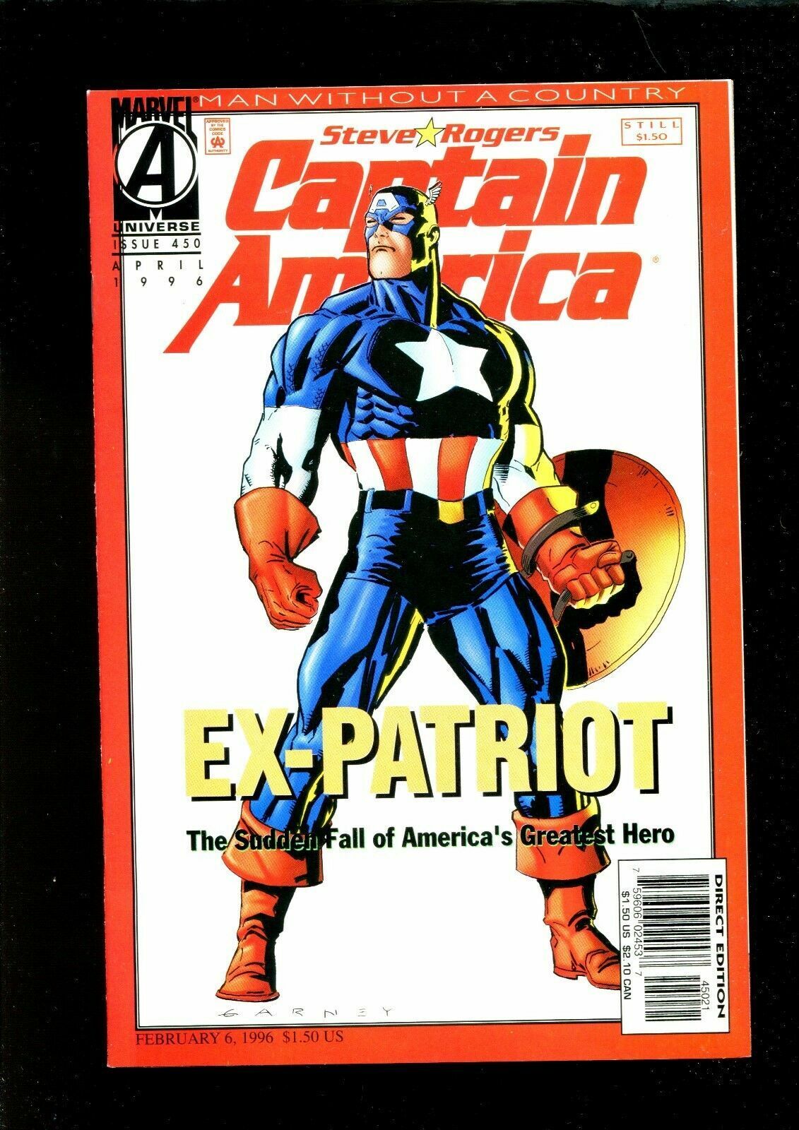 Marvel Comics Captain America #450 Modern Age 1996