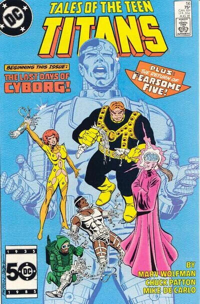 DC Comics Tales of the Teen Titans #56 Copper Age 1985