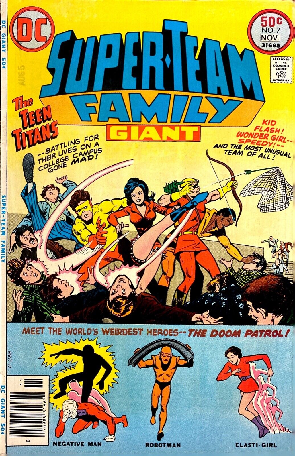 DC Comics Super-Team Family #7 Bronze Age 1976 Teen Titans Doom Patrol
