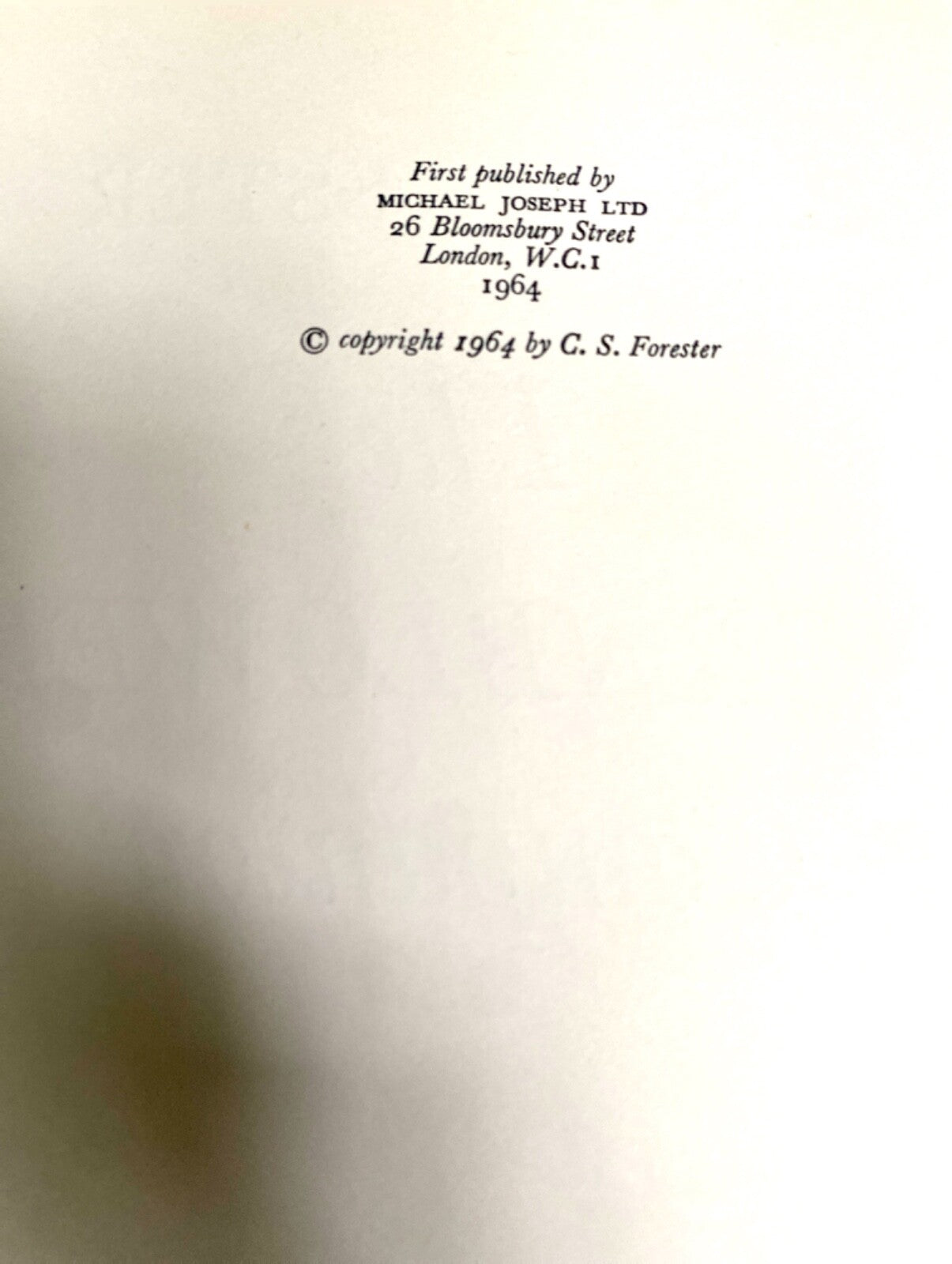 The Hornblower Companion by C.S. Forester 1964 Michael Joseph Hardcover Import