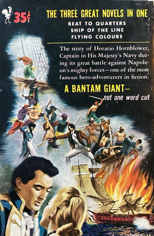 Captain Horatio Hornblower by C.S. Forester 1950 Bantam Giant A912 Paperback