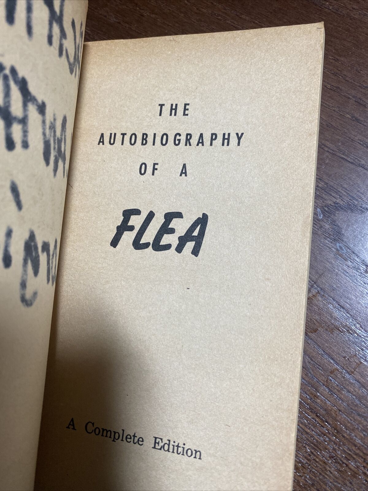 Autobiography of a Flea by Anonymous 1968 Pendulum Paperback